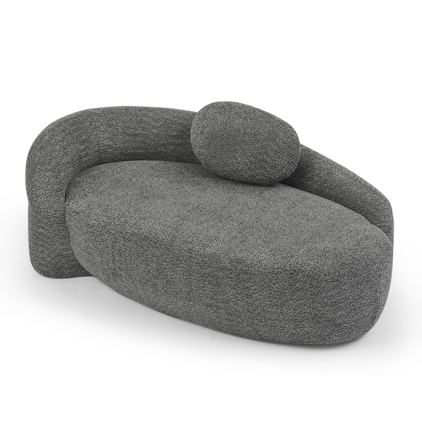Fabric Compression Sofa — 1-Seat — Dark Gray