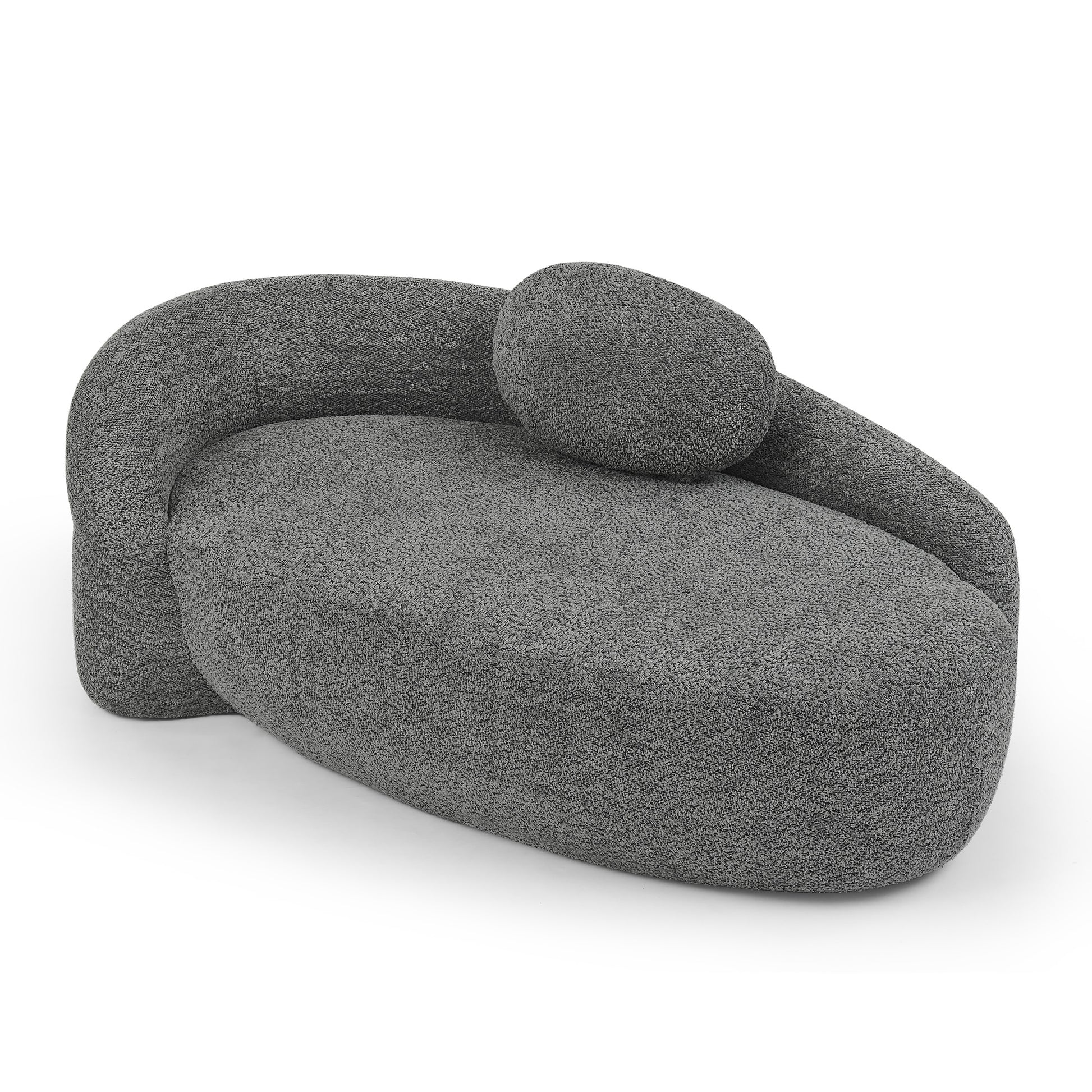 Fabric Compression Sofa — 1-Seat — Dark Gray