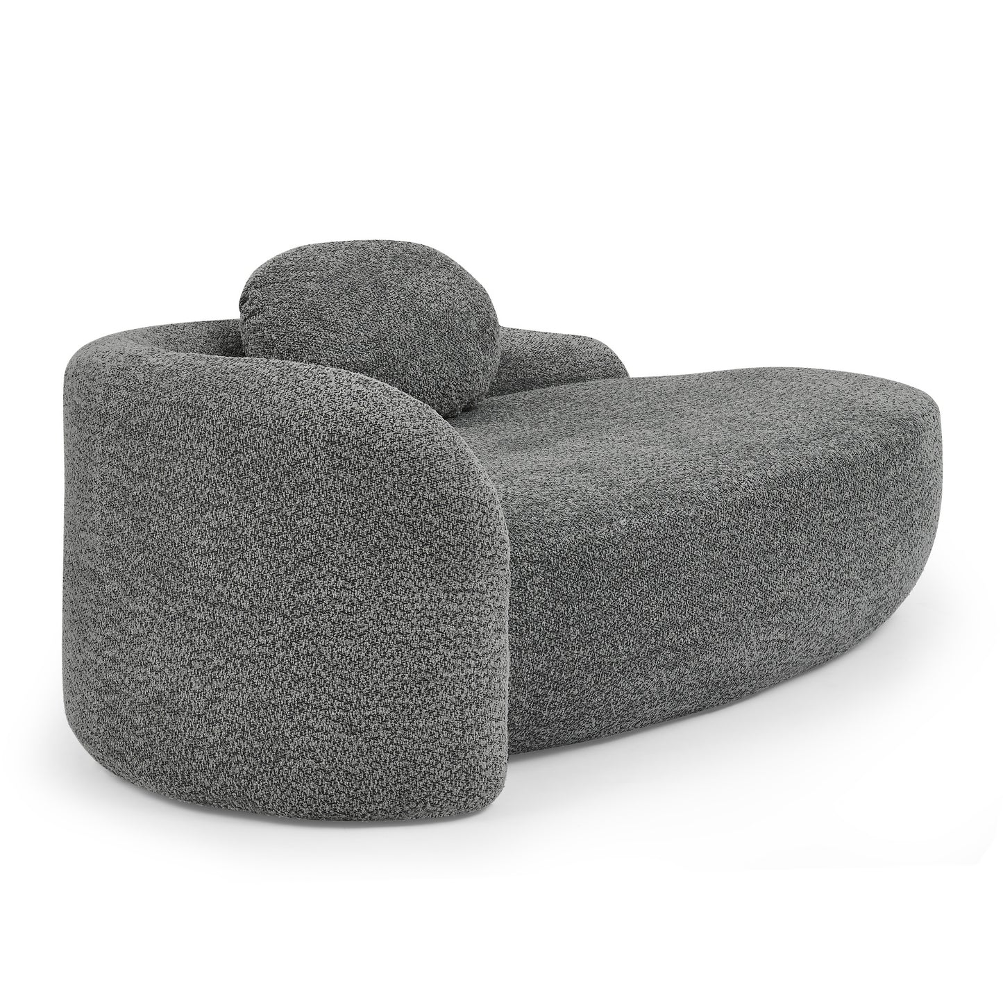 Fabric Compression Sofa — 1-Seat — Dark Gray
