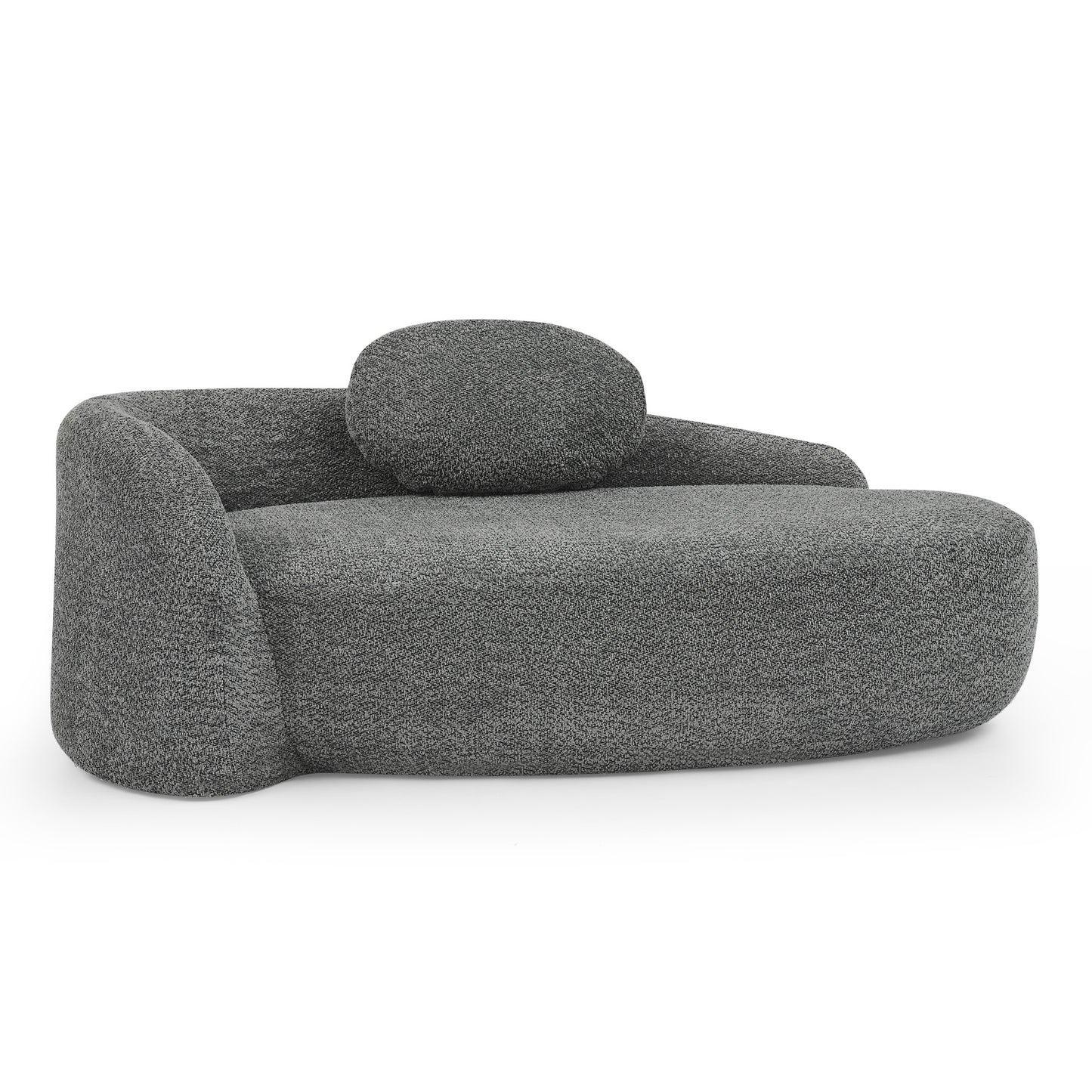 Fabric Compression Sofa — 1-Seat — Dark Gray