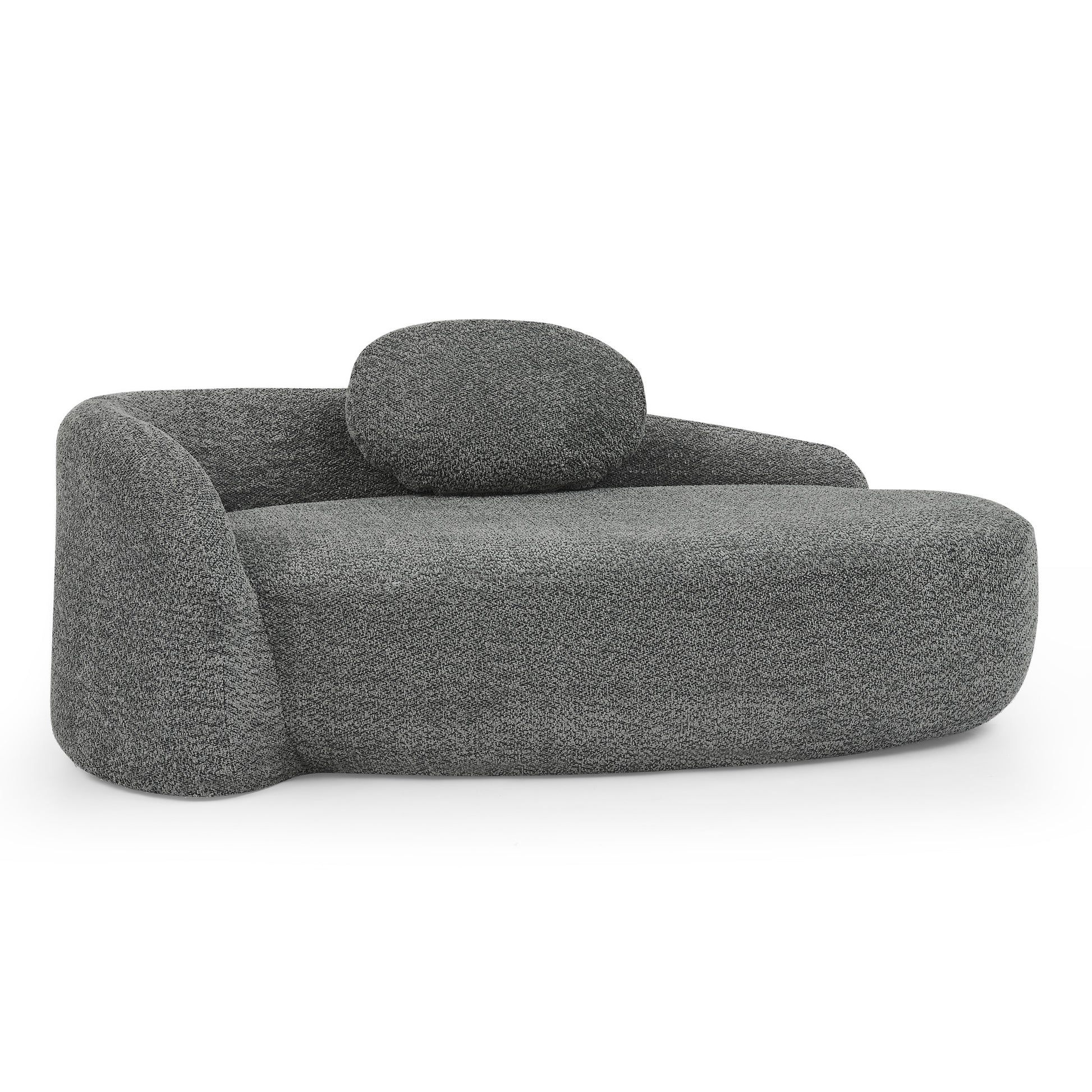 Fabric Compression Sofa — 1-Seat — Dark Gray