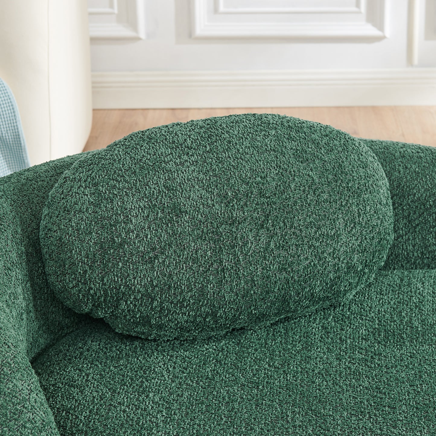 Fabric Compression Sofa — 1-Seat — Green