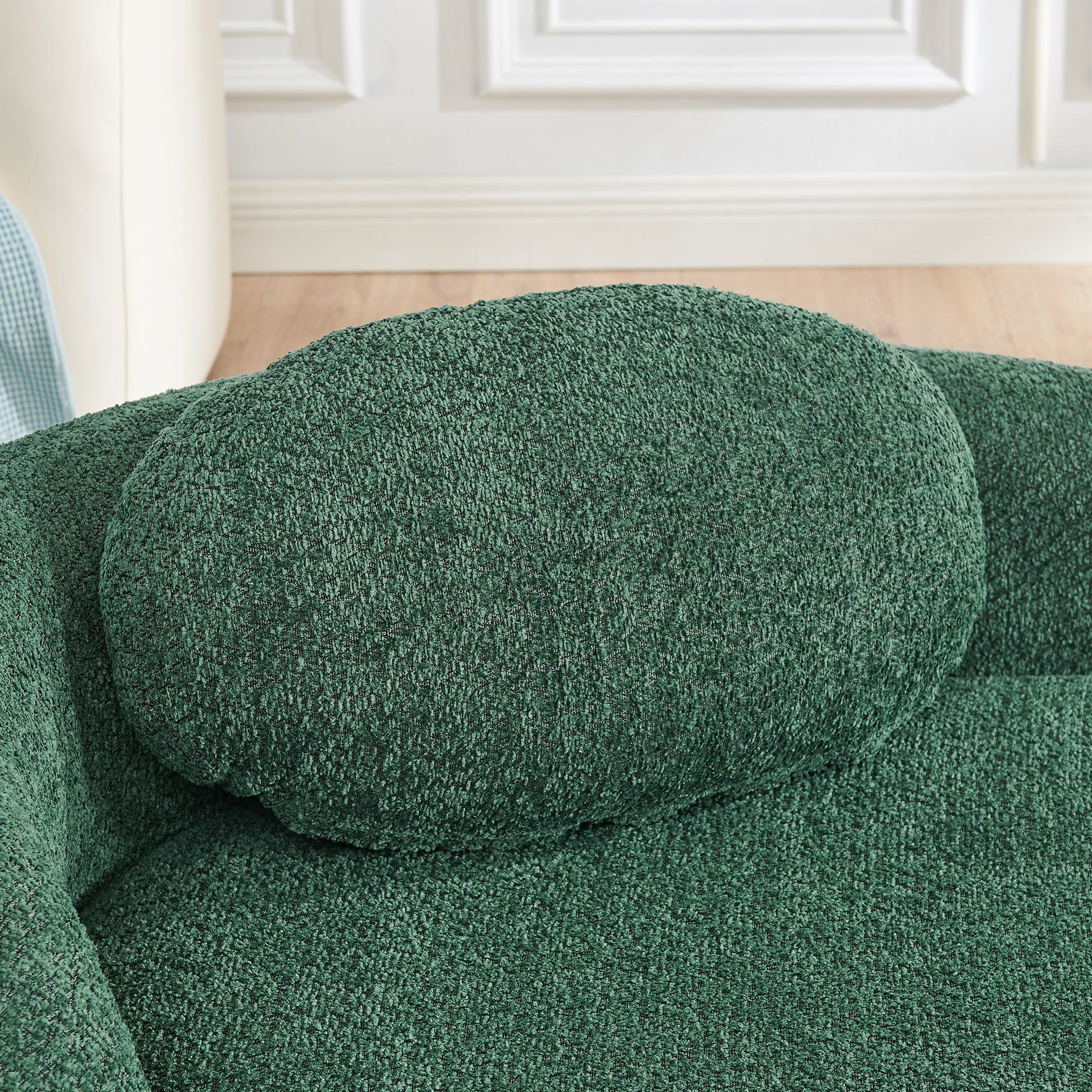 Fabric Compression Sofa — 1-Seat — Green