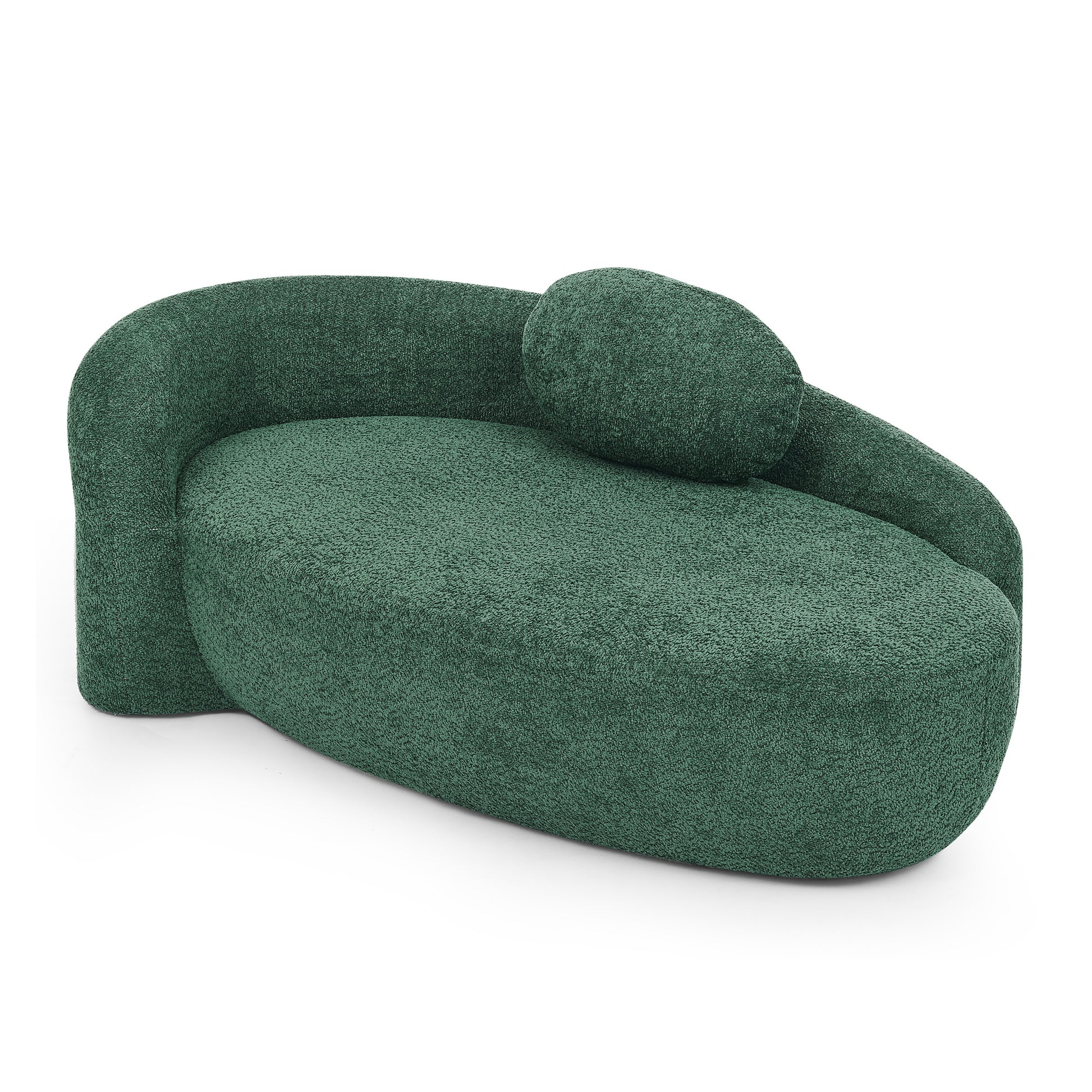 Fabric Compression Sofa — 1-Seat — Green