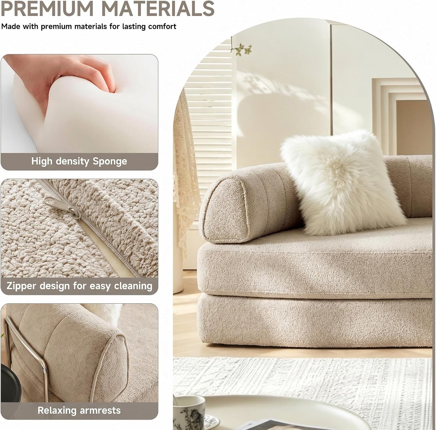 The Willow — Convertible Compression Sofa, lounge nook